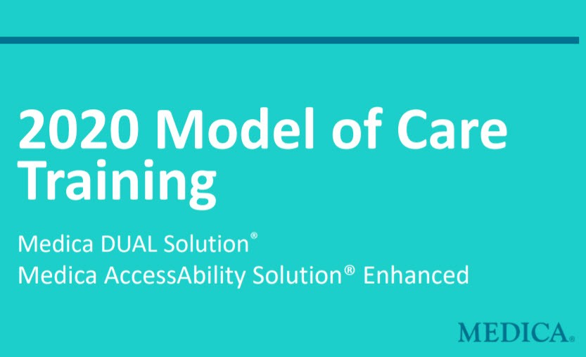 Medica Model of Care Provider Training
